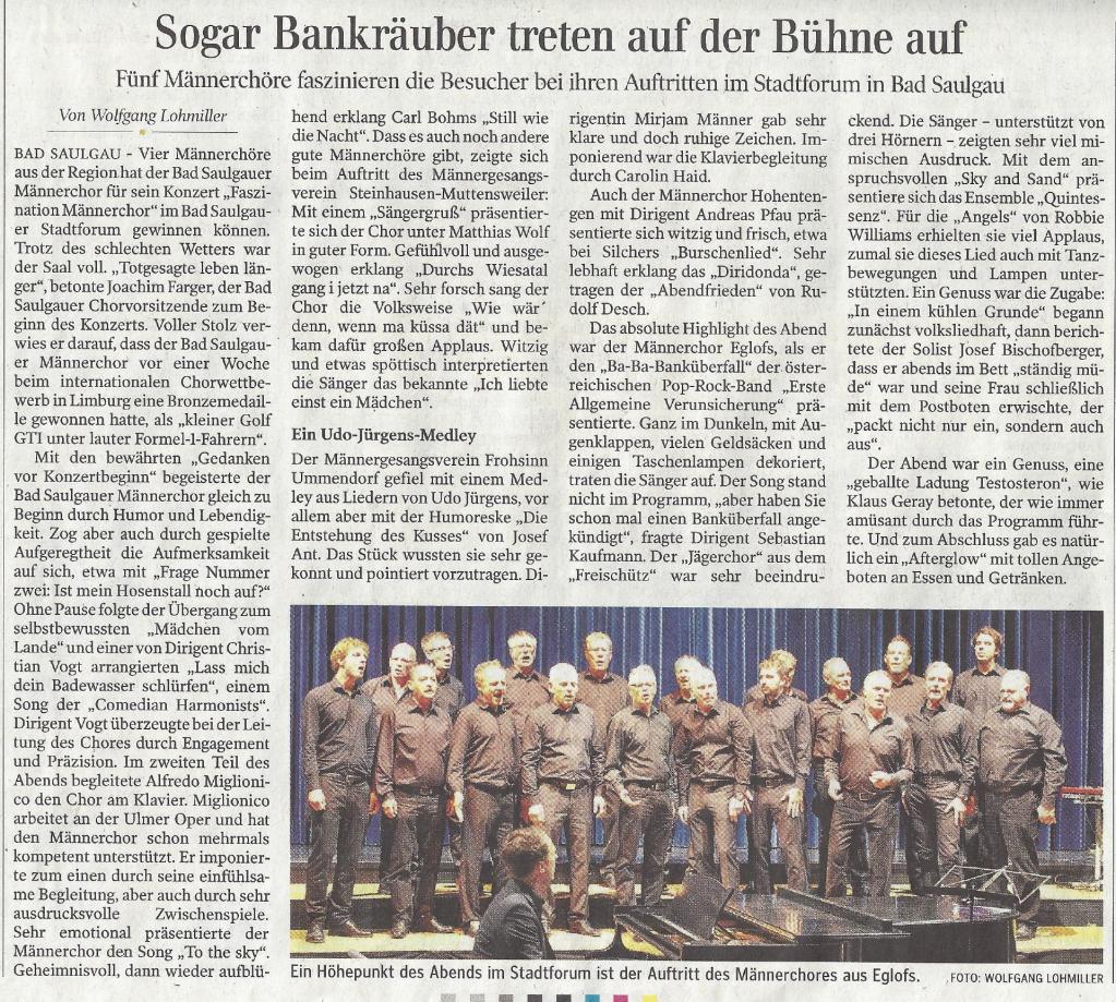 Bericht Schwäbische Zeitung